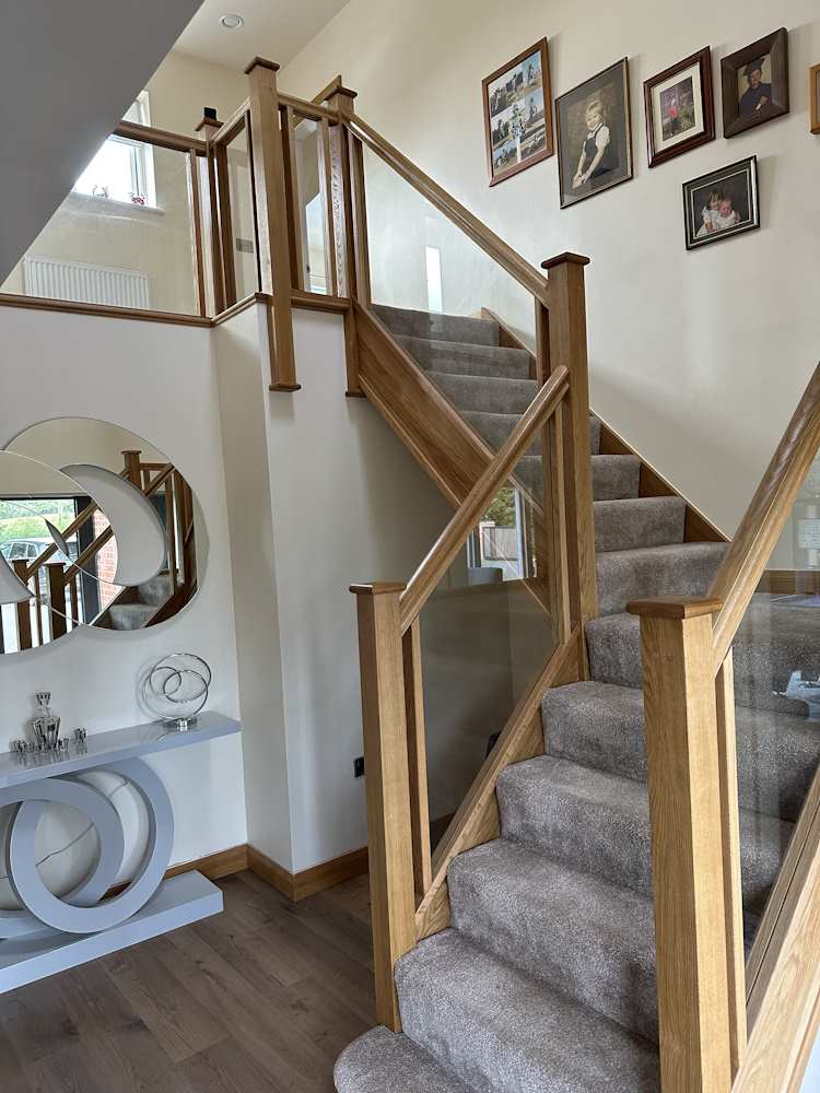 New staircase in renovated property